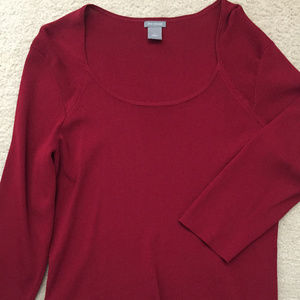 Ann Taylor Red Career Sweater